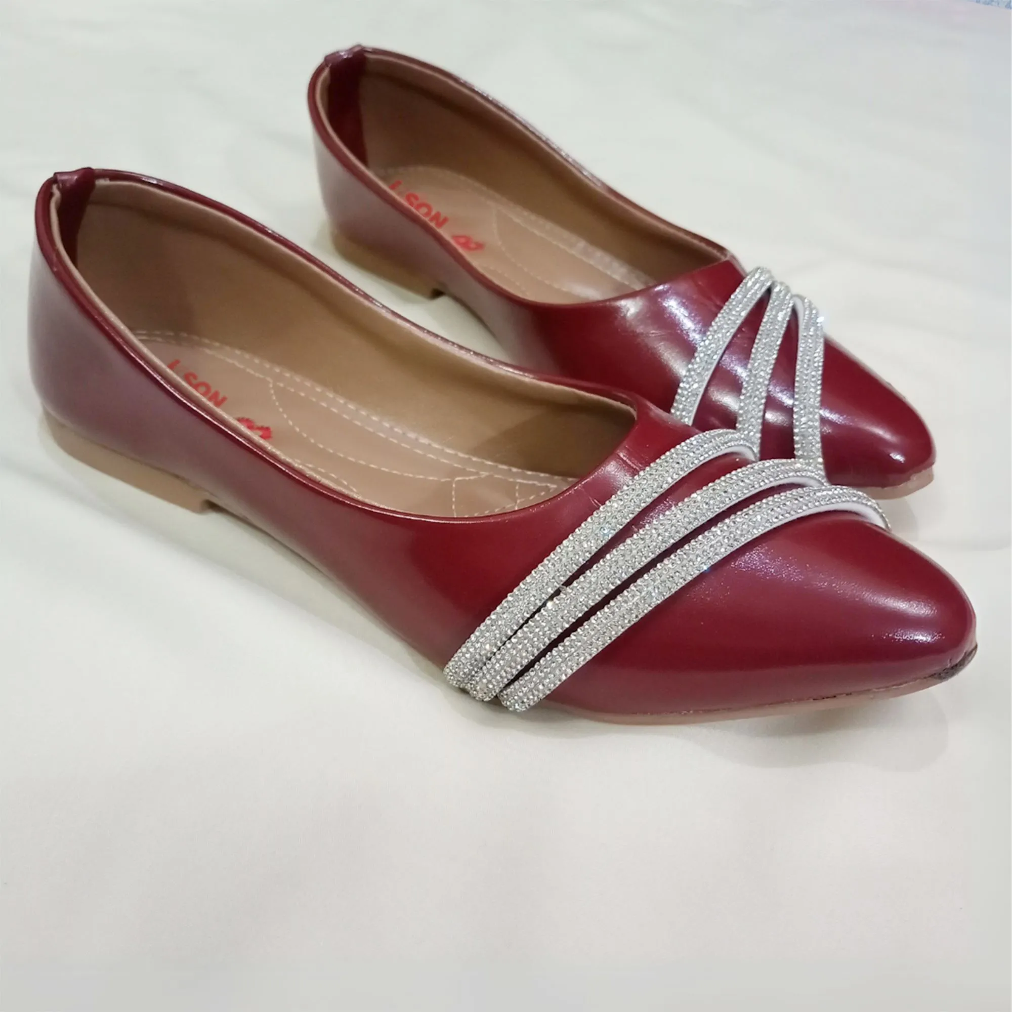 Maroon pumps MP-ST01