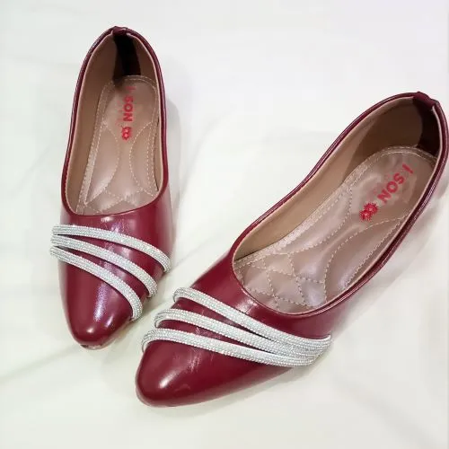 Maroon pumps MP-ST01